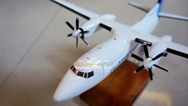 Model of Fokker 50 Skywest with detailed craftsmanship.